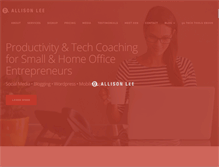 Tablet Screenshot of dallisonlee.com